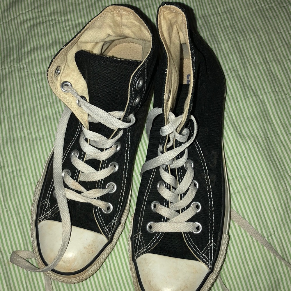 black high top converse